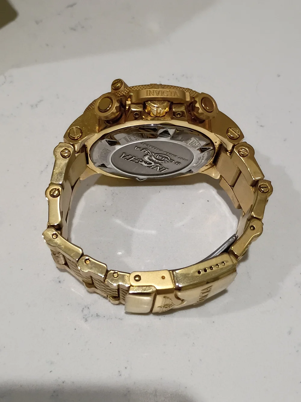 Subaqua Noma III Men 80525 500m Gold Tone Chronograph with Box Project Abda Work